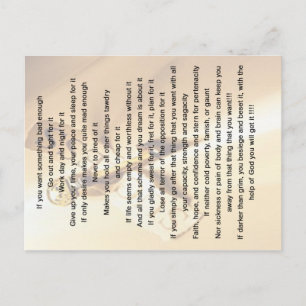 Als u iets wilt dat slecht genoeg is met een offer briefkaart