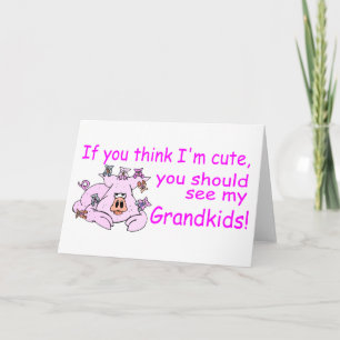 Als u Im Leuk denkt zou u Mijn Grandkids P moeten Feestdagen Kaart