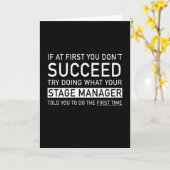 Als u in het begin niet slaagt - De Funny Manager Kaart (Gele Bloem)