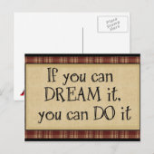 Als u kunt dromen: Briefkaarten (Voorkant / Achterkant)