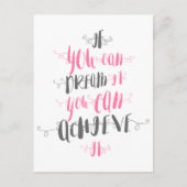 Als-u-kunt-droom-het-u-kunt-bereikt-het Briefkaart (Voorkant)