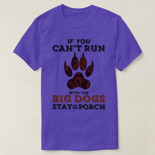 Als u met de BIG DOGS kunt lopen T-shirt (Design voorkant)