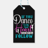 Als u met uw hart danst cadeaulabel (Voorkant)