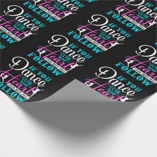 Als u met uw hart danst cadeaupapier (Hoek)