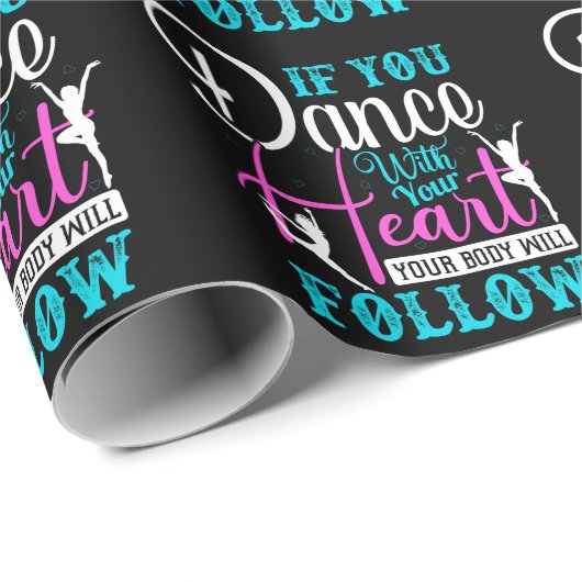 Als u met uw hart danst cadeaupapier (Rol Hoek)