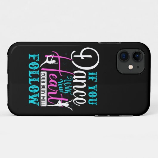 Als u met uw hart danst Case-Mate iPhone case (Achterkant (horizontaal))