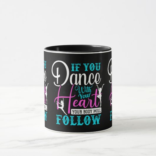 Als u met uw hart danst mok (Midden)