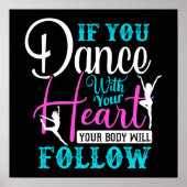 Als u met uw hart danst poster (Voorkant)