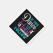 Als u met uw hart danst servet (Hoek)