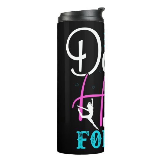 Als u met uw hart danst thermosbeker (Gedraaid links)