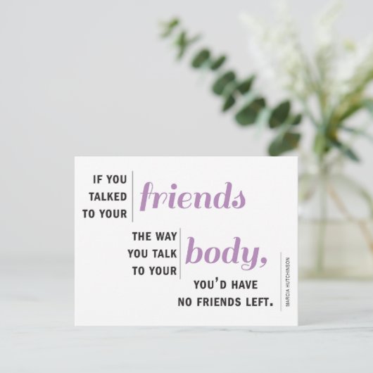 Als u met uw vrienden Briefkaart sprak (Staand voorkant)