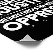 Als u neutraal bent in situaties van onrecht blm poster (Hoek)