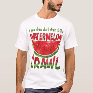 Als u niet drink, kruipt de watermeloen dan t-shirt