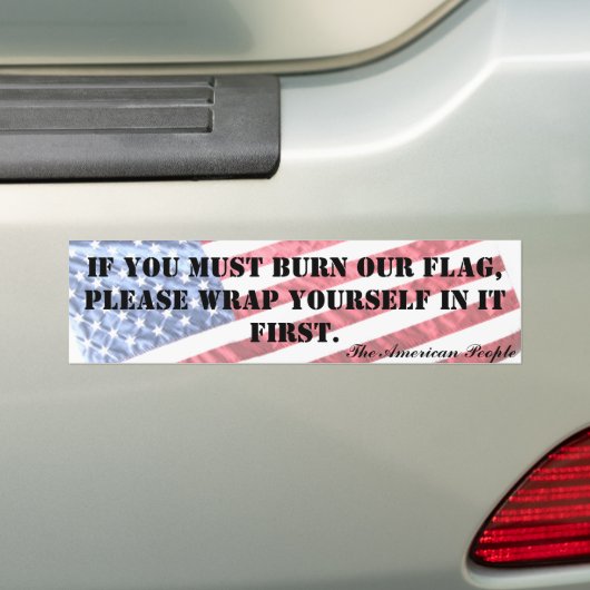 ALS U ONZE VLAG MOET BENUTTEN... Bumpersticker (Op auto)