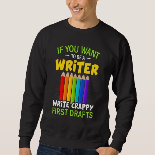 Als u schrijversauteur wilt zijn trui (Voorkant)