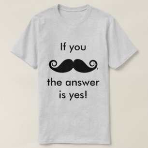 Als u Snor, T-shirt