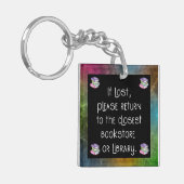 Als u verloren bent, retourneert u Sleutelhanger (Voorkant Links)