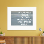 Als u vrienden maakt met uw eigen gefingeerde prij canvas afdruk (Insitu (Woonkamer))