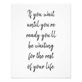 Als u wacht tot u klaar bent foto afdruk