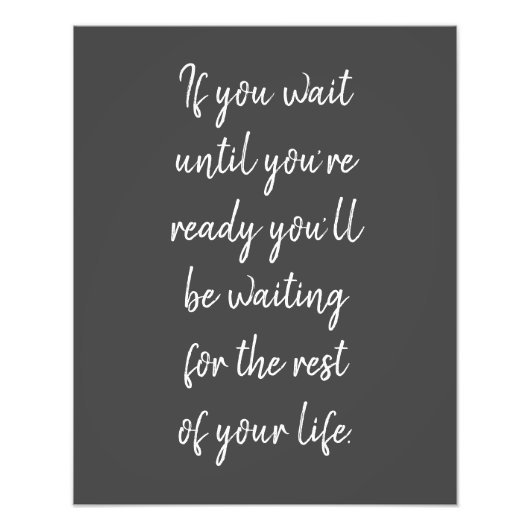 Als u wacht tot u klaar fotodruk bent foto afdruk (Voorkant)