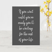 Als u wacht tot u klaar kaart bent (Gele Bloem)