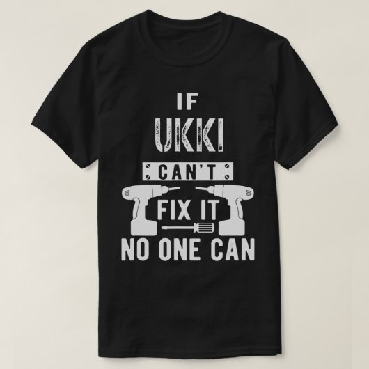 Als Ukki het kan repareren, kan niemand Finland Gr T-shirt (Design voorkant)