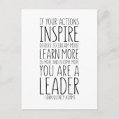 Als uw acties anderen inspireren, John Quincy Adam Briefkaart (Voorkant)