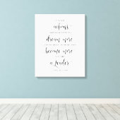 Als uw acties anderen inspireren, John Quincy Adam Canvas Afdruk (Insitu (Houten vloer))