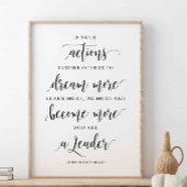 Als uw acties anderen inspireren, John Quincy Adam Poster