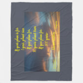 "ALS UW PLAN VOOR IS" - CONFUCIUS FLEECE BLANKET DEKEN (Voorkant)