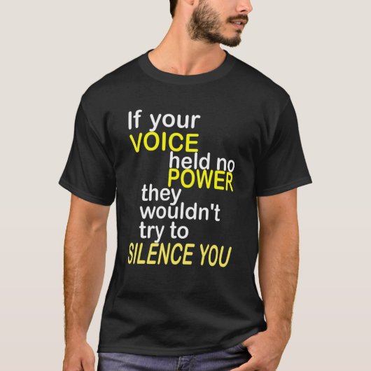 ALS UW STEM GEEN ENERGIEVERTROUWEN HEEFT GEHAD, DR T-SHIRT (Voorkant)