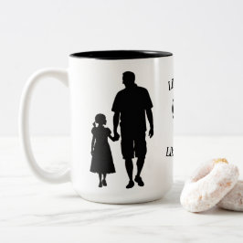 Als vader als dochter 15 oz tweekleurige koffiemok