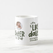 Als vader als dochter grappige foto koffiemok (Center)