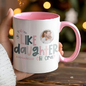 Als vader als dochter grappige foto mok