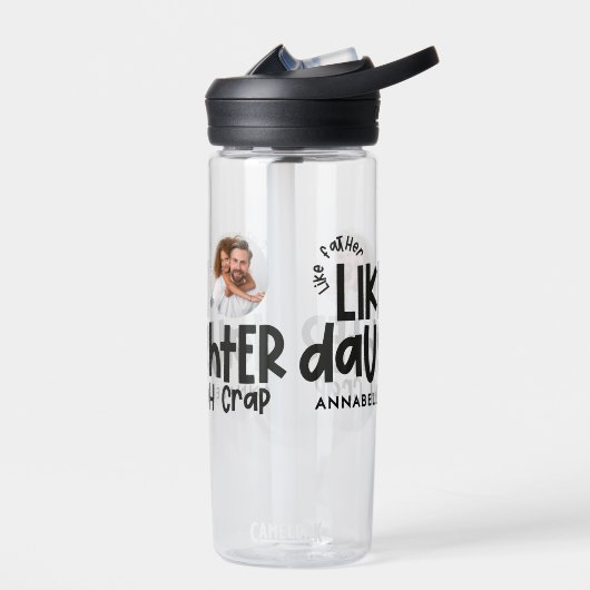 Als vader als dochter grappige foto waterfles (Links)