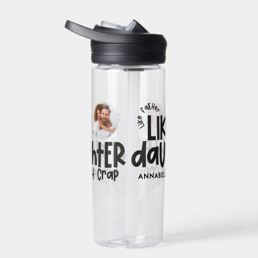 Als vader als dochter grappige foto waterfles (Rechts)