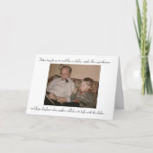 Als Vader, zoals Zoon Kaart (Voorkant)