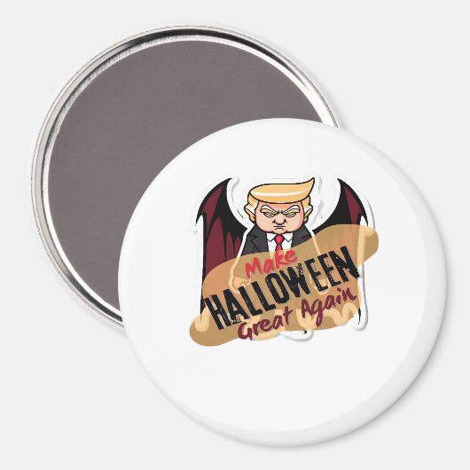 Als vampier - Maak Halloween weer geweldig. Classi Magneet (Voorkant / Achterkant)