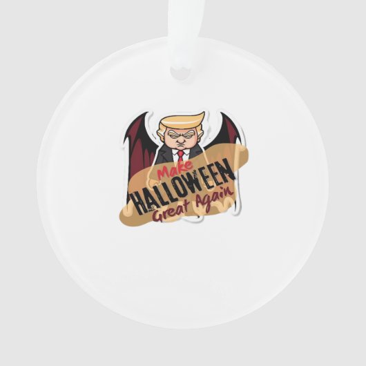 Als vampier - Maak Halloween weer geweldig. Classi Ornament (voorkant)
