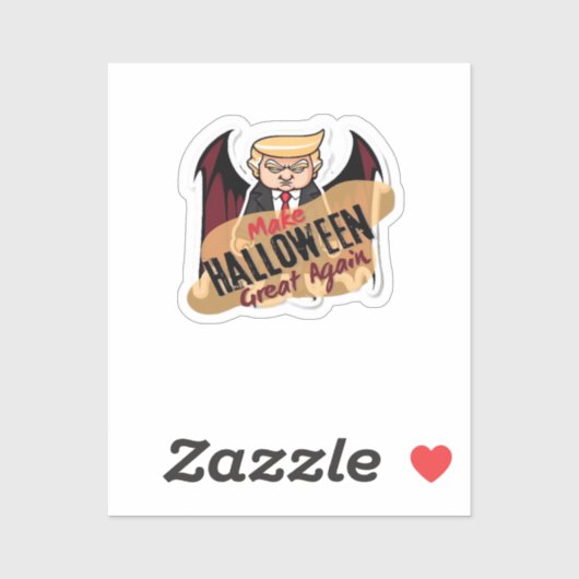 Als vampier - Maak Halloween weer geweldig. Classi Sticker (Vel)