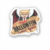 Als vampier - Maak Halloween weer geweldig. Classi Sticker (Voorkant)