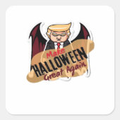 Als vampier - Maak Halloween weer geweldig. Classi Vierkante Sticker (Voorkant)