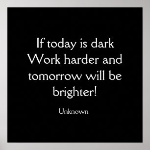 Als vandaag donker is poster