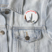 Als Varkens Konden Vliegen Ronde Button 5,7 Cm (In situ)
