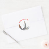 Als Varkens Konden Vliegen Ronde Sticker (Envelop)