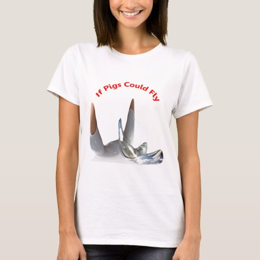 Als varkens konden vliegen t-shirt (Voorkant)