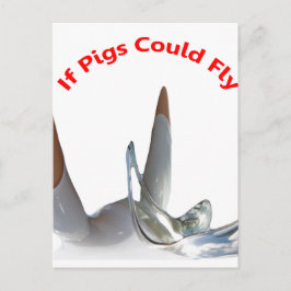 Als varkens kunnen vliegen briefkaart