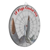 Als varkens kunnen vliegen dartbord (Voorkant Links)