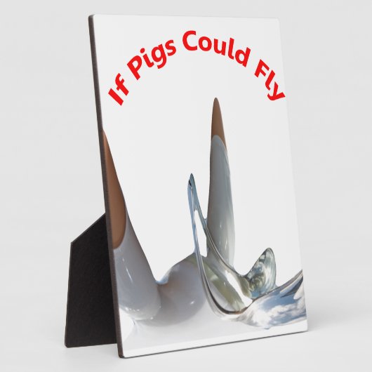 Als varkens kunnen vliegen fotoplaat (Zijkant)