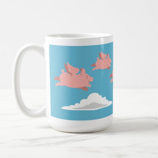 "Als varkens kunnen vliegen" Koffiemok (Links)